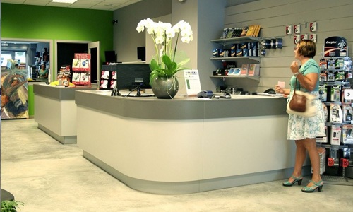 Toonbank voor winkel of salon